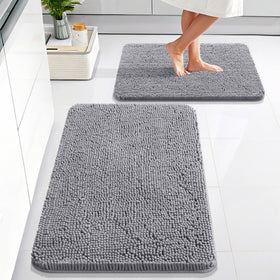 OLANLY bathroom rug soft-chenille texture for cozy underfoot comfort