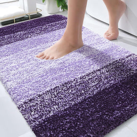 OLANLY bathroom rug mat 30x20 with plush pile for soft, cozy underfoot comfort