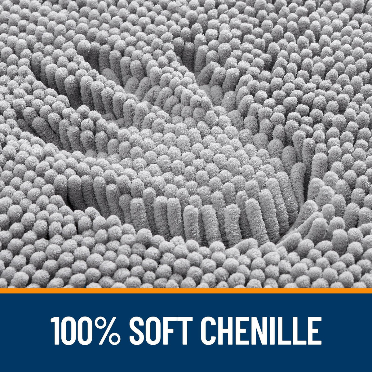 OLANLY quick-dry fabric helps the rug dry fast after use.