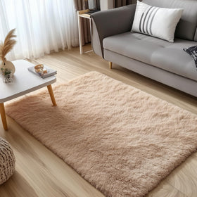 OLANLY bedroom rug features non-slip backing for safe, stable placement.