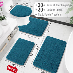 OLANLY chenille soft bath mat for warm, cozy steps after showers