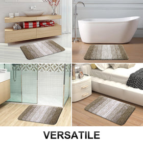 OLANLY Coffee bath mat ideal for sinks, showers, and tub areas.