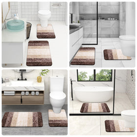 OLANLY brown mats stay vibrant after washing and daily use.