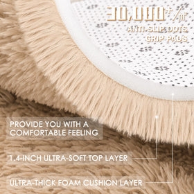 OLANLY durable polyester faux fur surface resists shedding