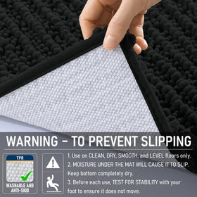 OLANLY high-low pile chenille adds depth and cushioned footing