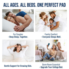 OLANLY machine-washable mattress pad for easy cleaning
