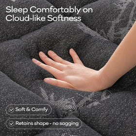 OLANLY king topper features cooling bamboo fabric for a cooler, drier sleep.