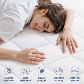 OLANLY King pillow-top down-alternative fill delivering soft, cloud-like support