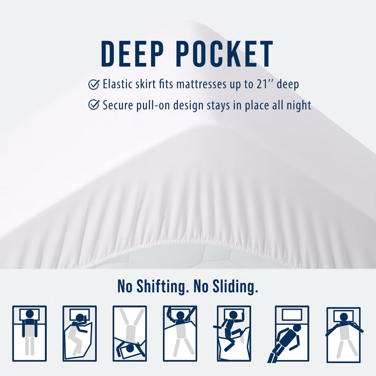 OLANLY stretch elastic closure provides a secure, slip-free fit