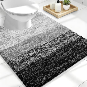 OLANLY luxury U-shaped toilet rug 24x20 for warm, plush comfort.