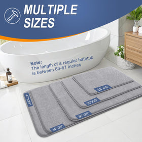 OLANLY machine-washable bath mat grey stays soft and vibrant after cycles.
