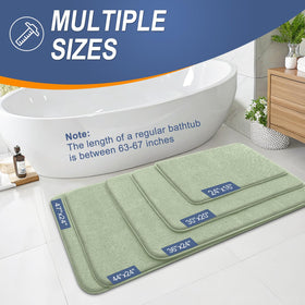 OLANLY machine-washable bath mat for easy maintenance and fresh feel.