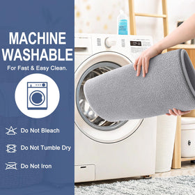 OLANLY machine-washable bath mats for easy cleaning and maintenance.