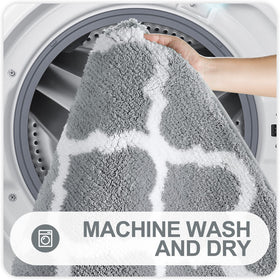 OLANLY machine-washable rug set for easy cleaning and long-lasting color