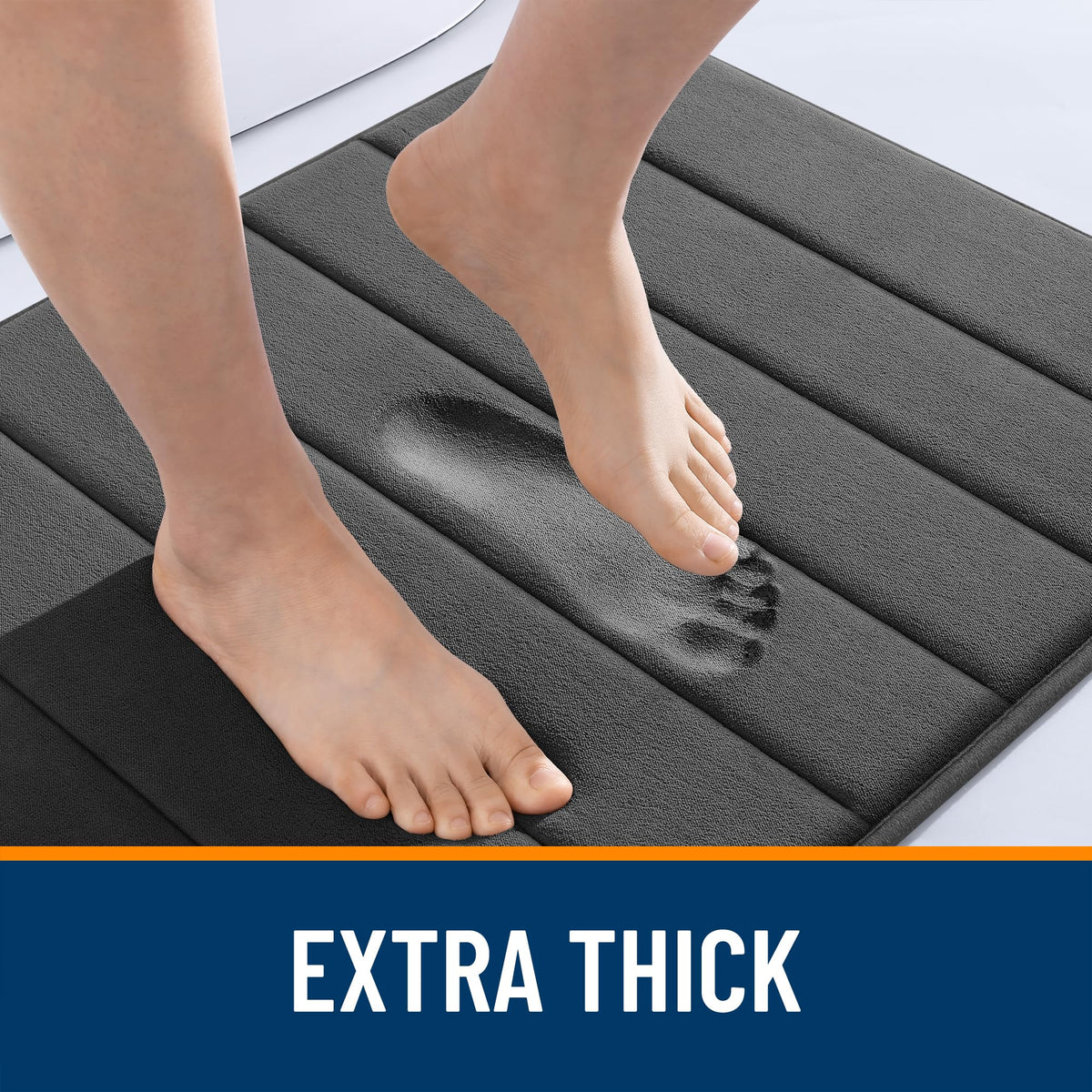 OLANLY Mat is machine washable for easy bathroom upkeep.