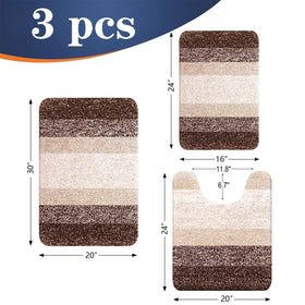 OLANLY microfiber bath mats are ultra-soft and absorbent for quick drying.