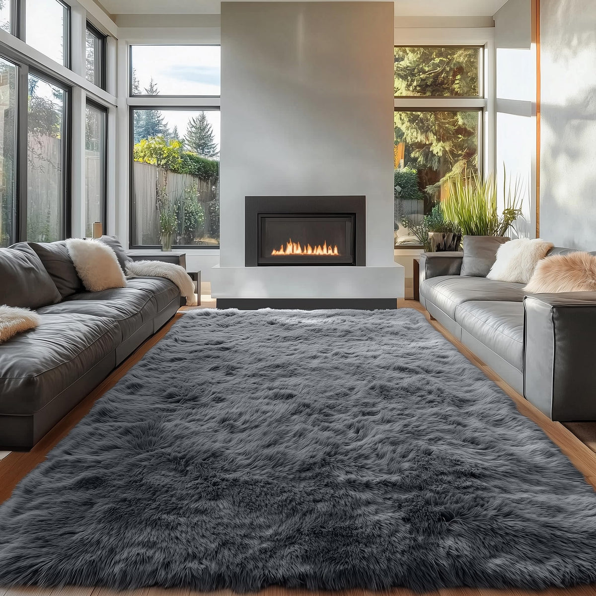 OLANLY non-slip backing helps keep rug in place on hard floors