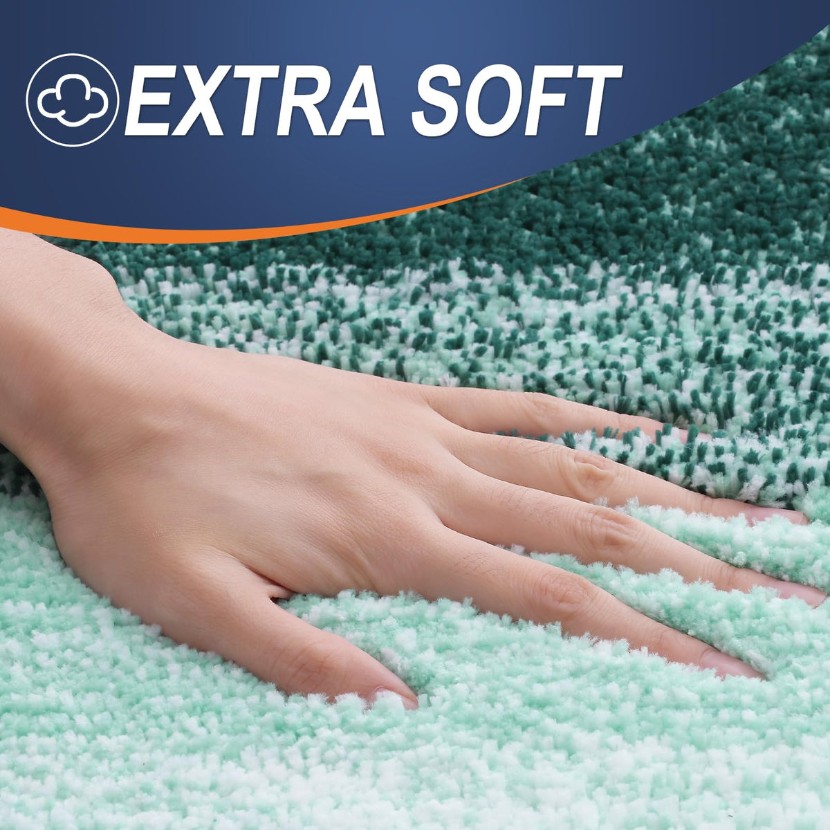 OLANLY non-slip TP backing detail keeps mats securely in place.