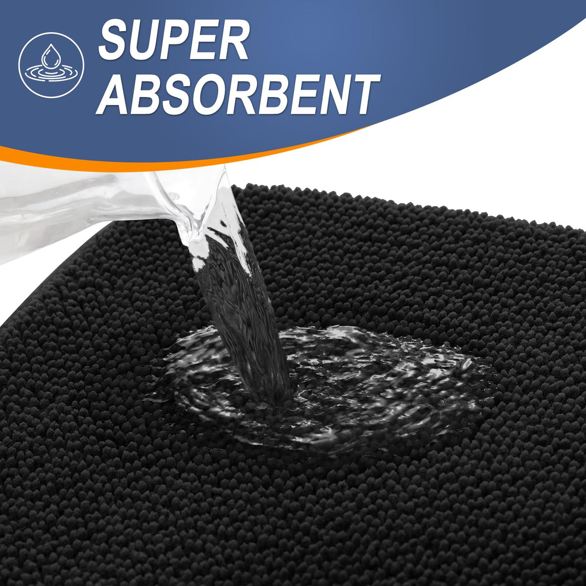 OLANLY quick-dry bath mat absorbs moisture for a quicker refresh.