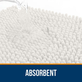 OLANLY quick-dry bath mat designed to speed up foot drying after showers.