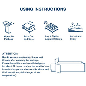 OLANLY quick-installation: unfold and place on bed.
