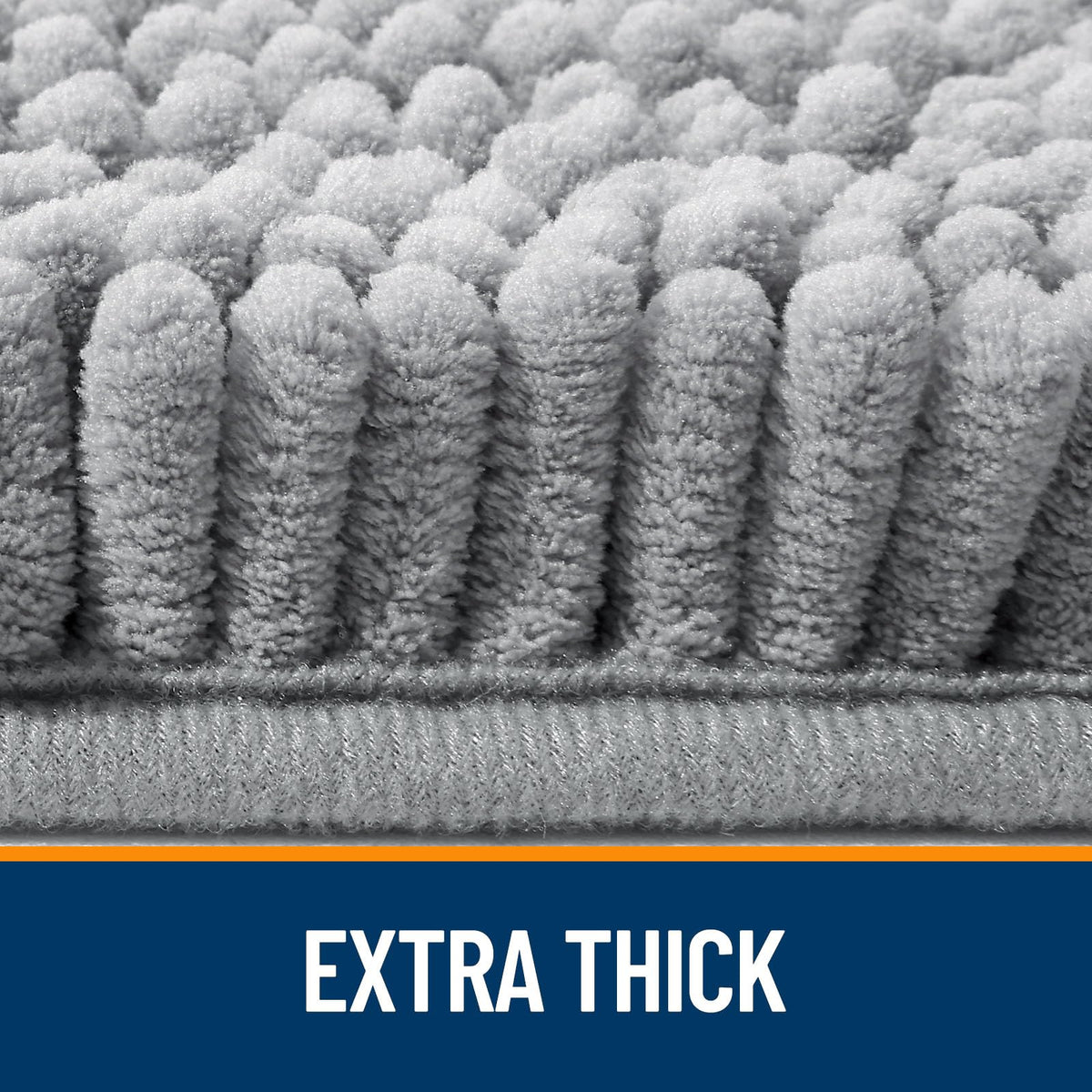 OLANLY rug with rubber backing provides stable grip on dry floors.