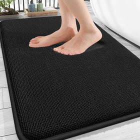 OLANLY thick memory foam bath mat 30x20 provides plush underfoot comfort.