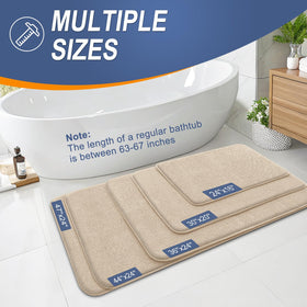 OLANLY bath mat machine washable tag promises easy care