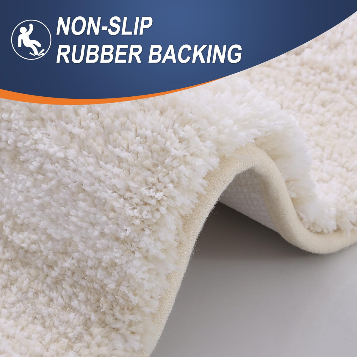 OLANLY TP rubber backing ensures durability through repeated washes.