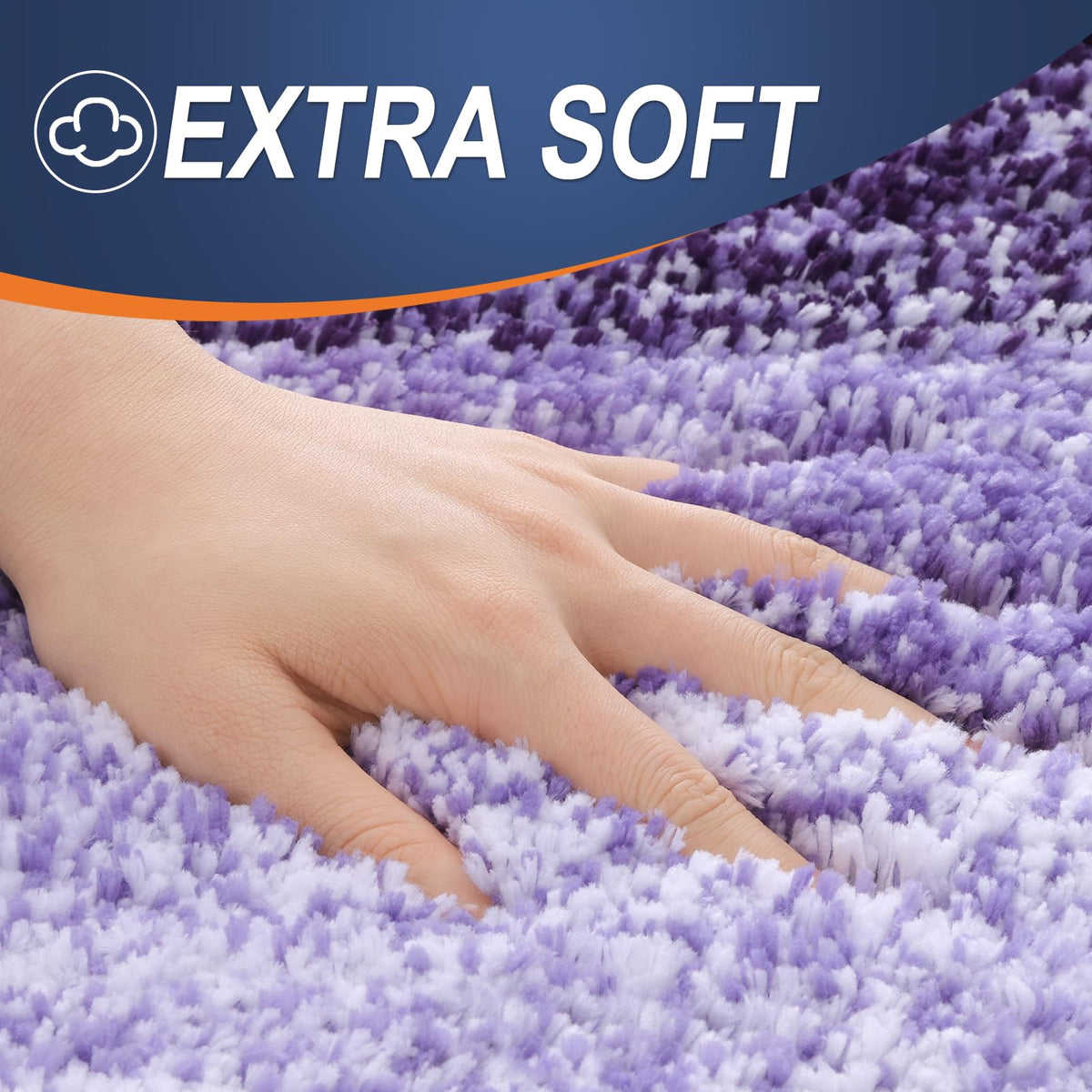 OLANLY TP rubber backing provides durable support on bathroom floors.