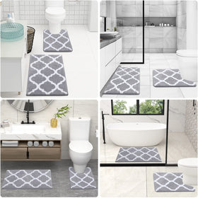 OLANLY two-piece bath rug duo complements any bathroom style