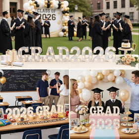 OLANRUN GRAD 2026 letters robust build ideal for milestone celebrations