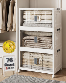 OlarHike 76QT bin front doors provide easy access to stored items.