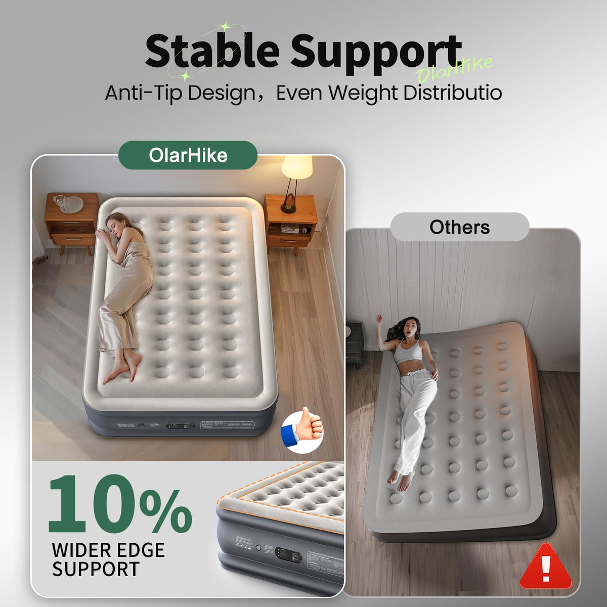 OlarHike carry bag makes storage and transport simple after use.