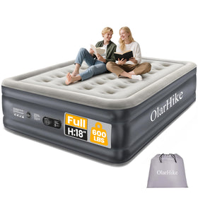 OlarHike full air mattress with built-in pump for fast setup and reliable comfort.