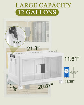 OlarHike heavy-duty storage bin supports up to 150 pounds for sturdy organization.
