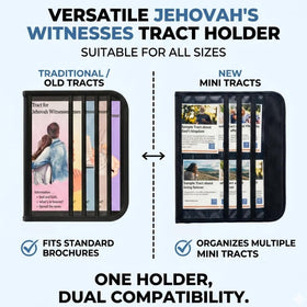 OLDECORY JW Magazine Holder open compartment enables quick access to tracts and magazines.