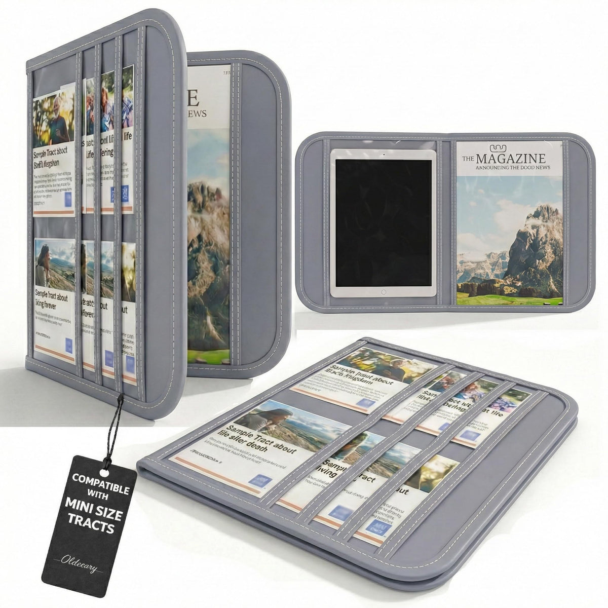 OLDECORY JW Magazine and Tract Holder front view for organized outreach.