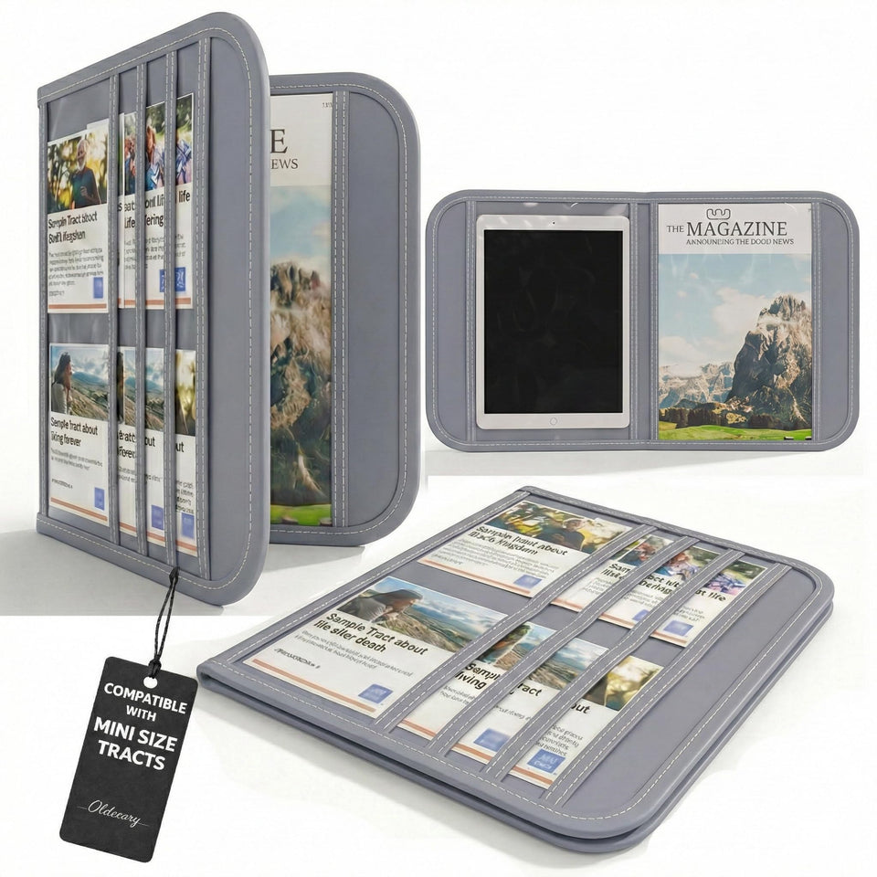 OLDECORY JW Magazine and Tract Holder front view for organized outreach.