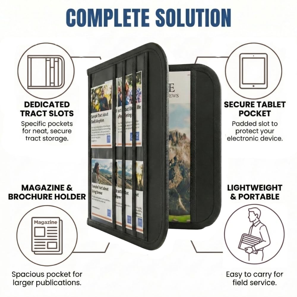 OLDECORY JW Outreach Supplies compact design supports easy transport during field service.