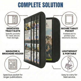OLDECORY JW Outreach Supplies compact design supports easy transport during field service.