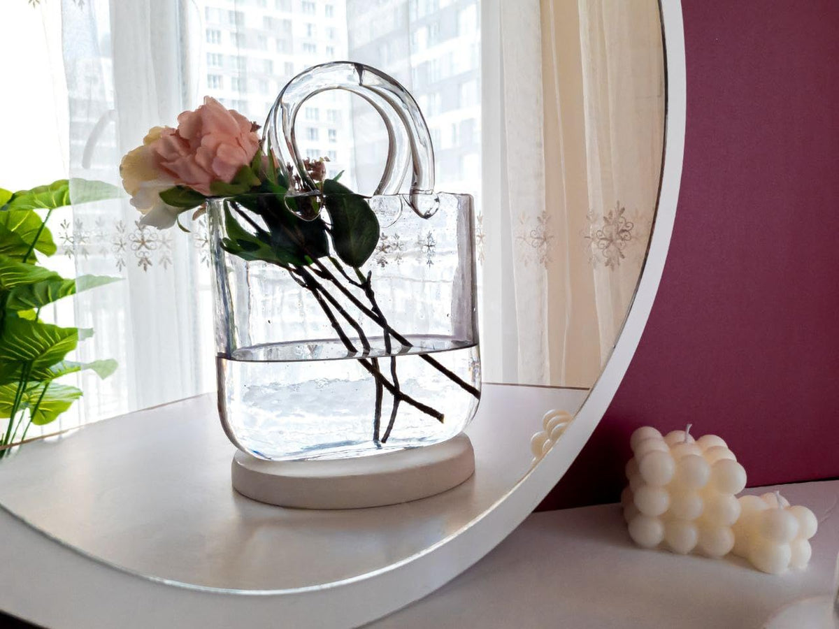 OLEEK room decor purse vase handbag style adds elegance