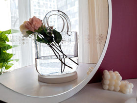 OLEEK room decor purse vase handbag style adds elegance