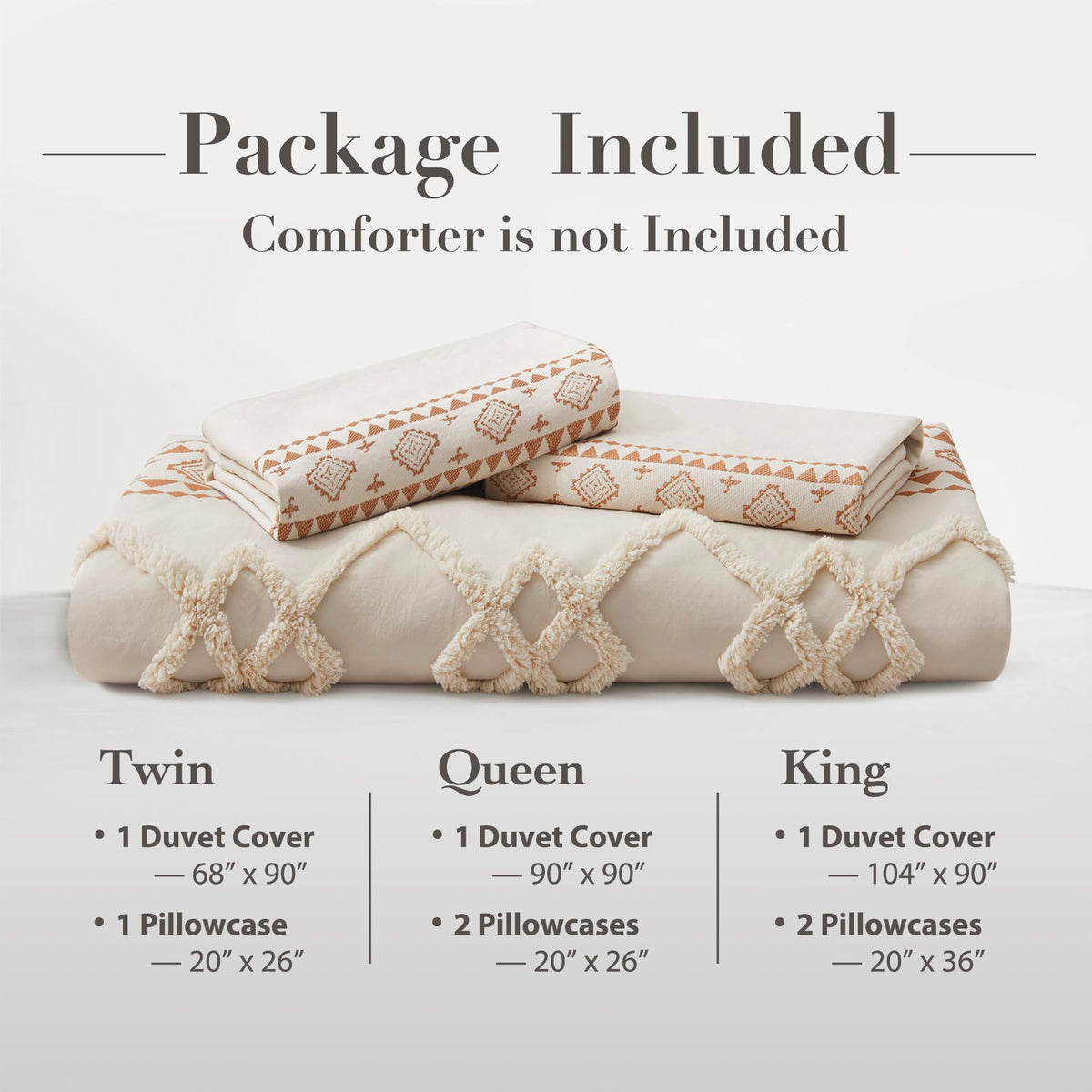 Oli Anderson 20x26 pillowcases complement the set with coordinated boho flair