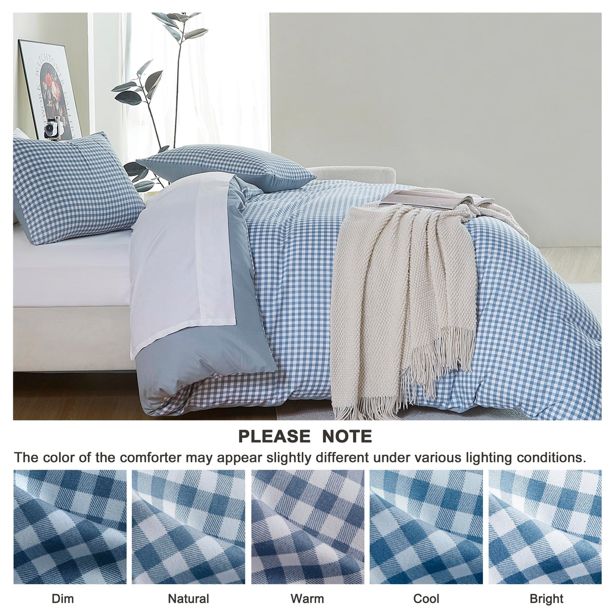 Oli Anderson pillowcases paired with the comforter for a cohesive bedroom look.