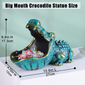 oliruim alligator office desktop statue brings personality to workspaces.