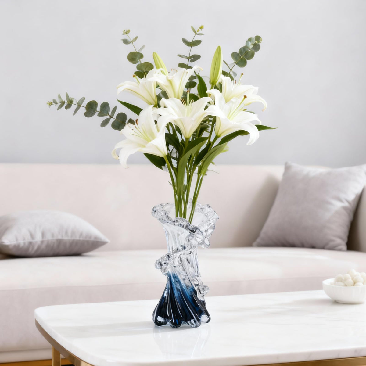 oliruim artisan hand-blown craftsmanship vase, unique variations