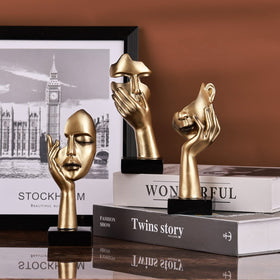 oliruim trio statues bring contemporary charm to shelves