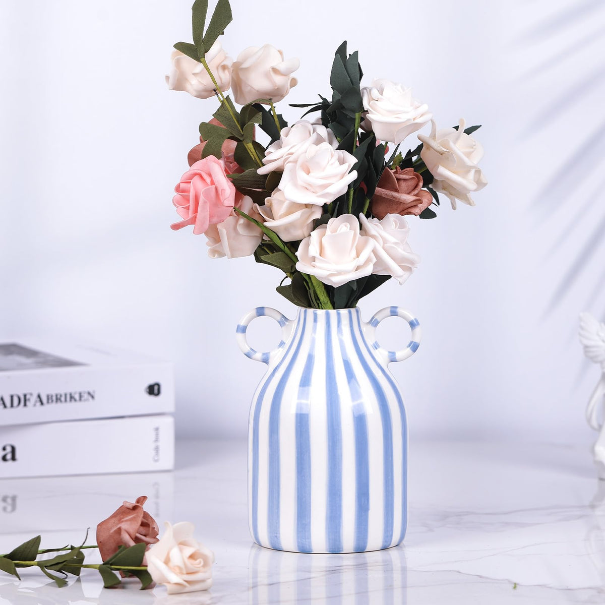 oliruim vase with pampas grass for a nature-inspired focal point