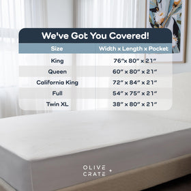 Olive + Crate dust and pollen protection for cleaner sleep environment